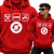 BLUZA Z KAPTUREM NA SIŁOWNIĘ EAT SLEEP GYM BIAŁY NAPIS
